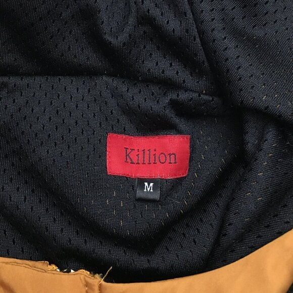 Killion Men's Mustard Yellow Anorak Jacket Hooded Zip and Snap Closure Pockets M - Picture 7 of 9